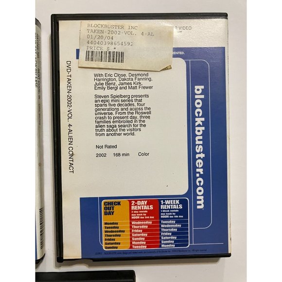 Taken Alien Abduction Blockbuster Rental Cases Vol. 3 4 5 6 DVD - Picture 9 of 11